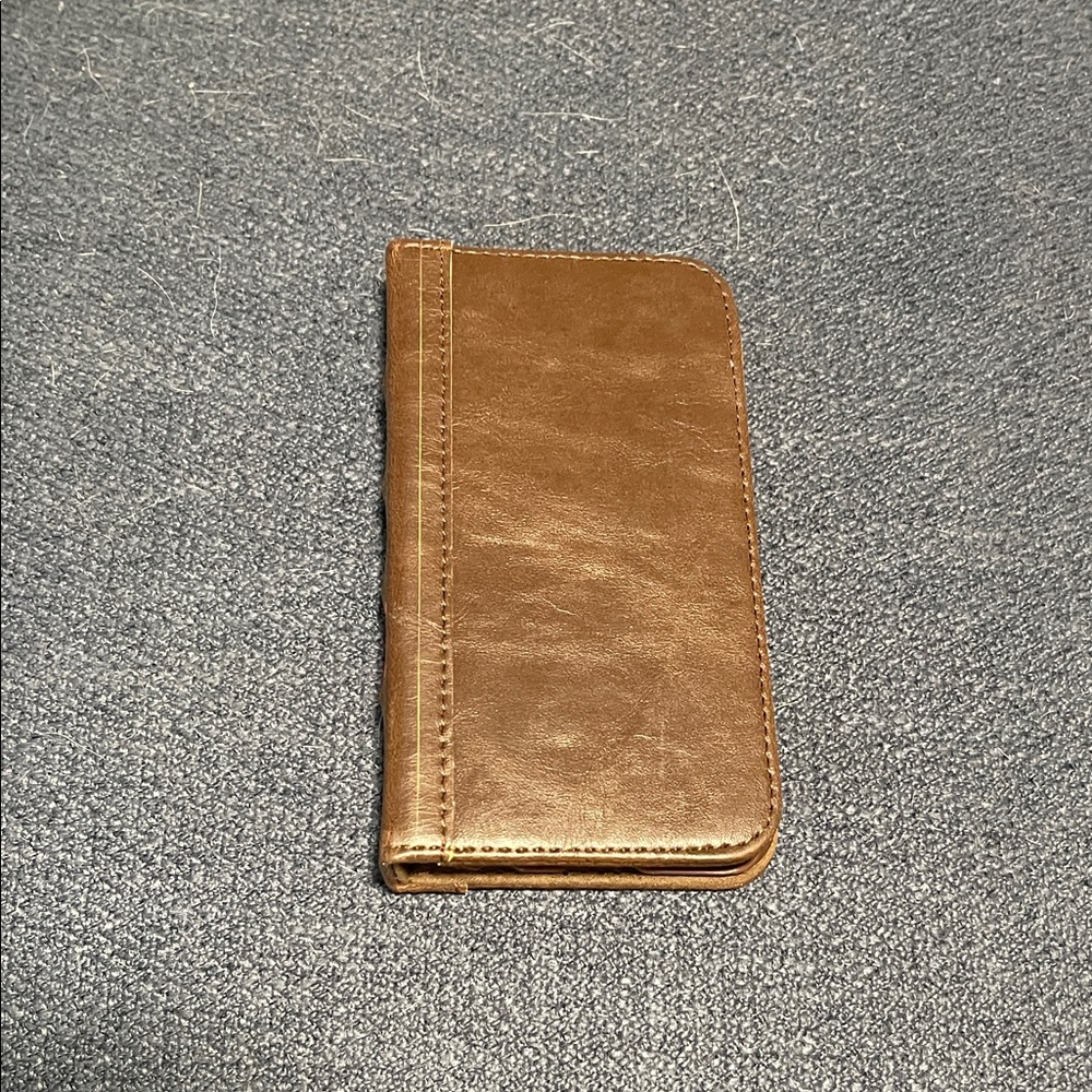 NWT iPhone 7 Brown Leather like  Phone Case NEW